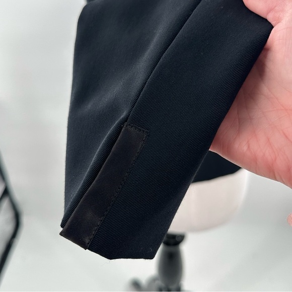 Diane Von Furstenberg womens blazer size 6 black tuxedo vintage 80s Corpcore - Picture 6 of 13